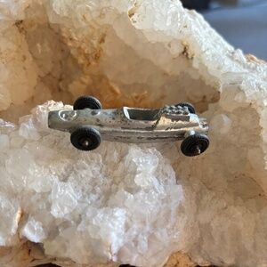 Vintage 2.5" Die Cast Metal Mini TootsieToy Sliver Indy Grand Prix Race Car #12